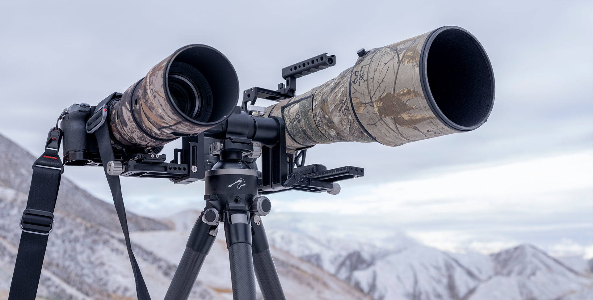 HEIPI HPS23 Dual camera bracket for wildlife photography