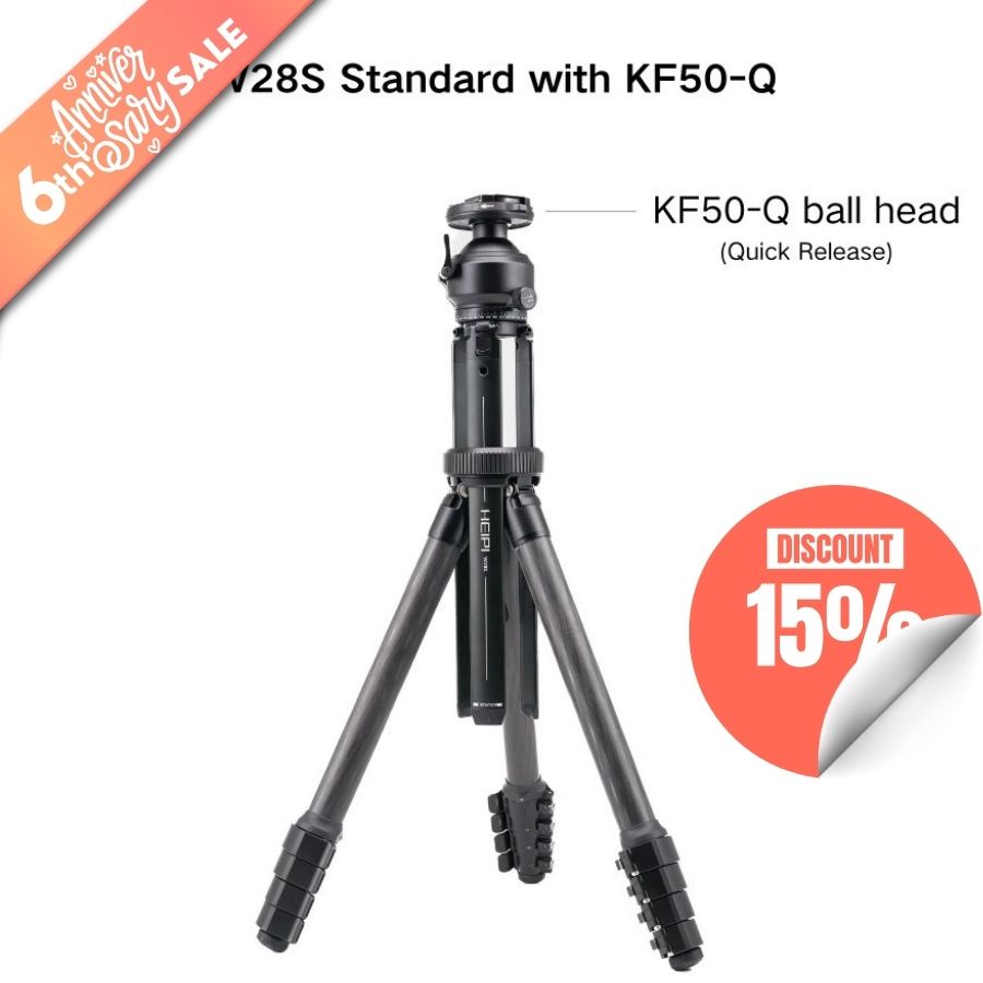 HEIPI 3-in-1 Travel Tripod - W28