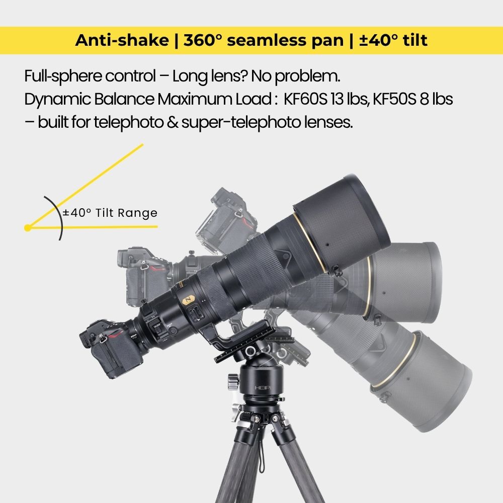HEIPI Counterbalance Ball Head - KF60S / KF50S