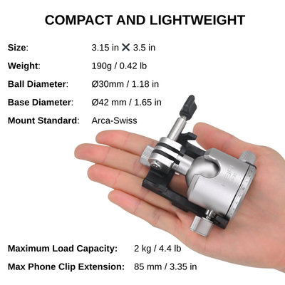 HEIPI Multi-Mount Ball Head - KF30