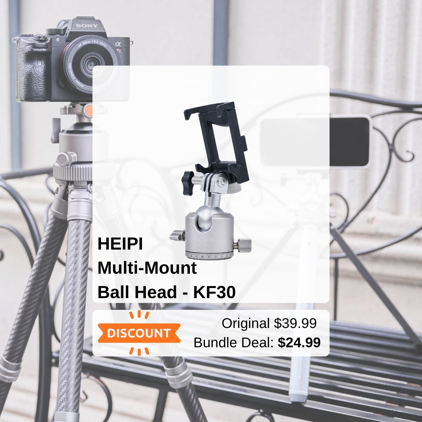 HEIPI 3-in-1 Travel Tripod -W28 Lite