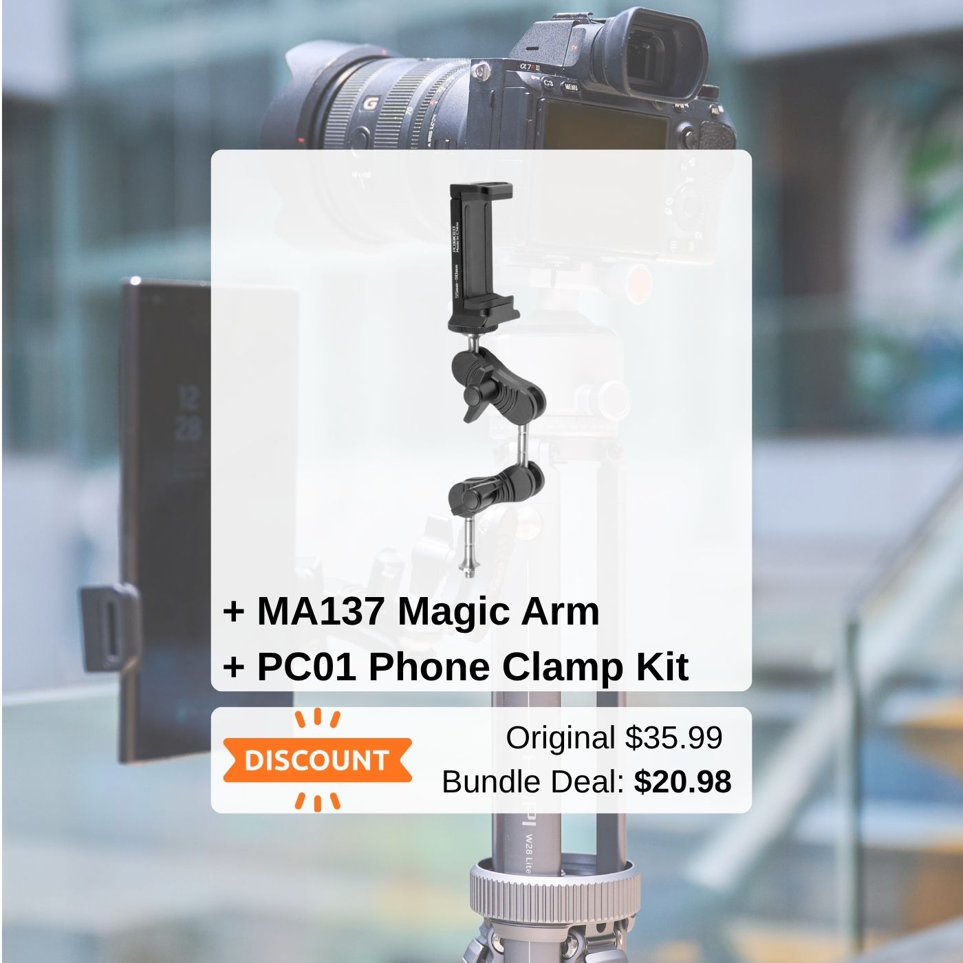 HEIPI 3-in-1 Travel Tripod -W28 Lite